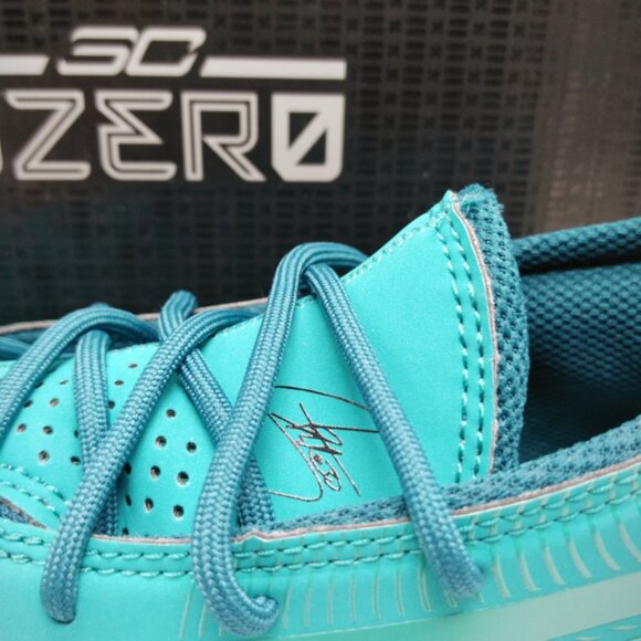 Under Armour Curry SC 3ZERO III Basketball Shoes Teal White Men’s Sneakers - Picture 5 of 7
